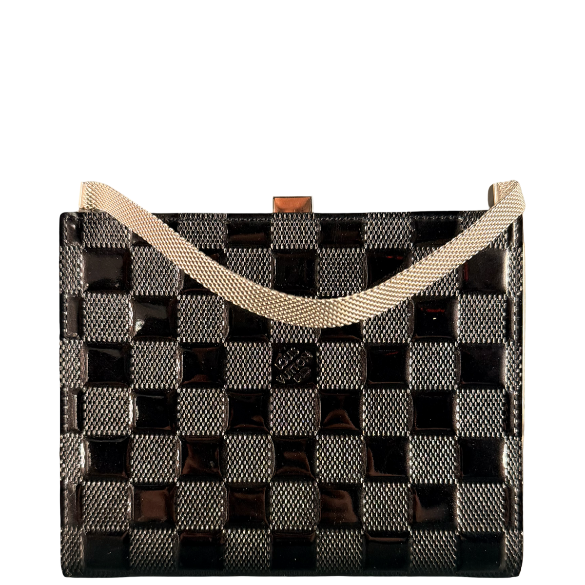 LOUIS VUITTON BLACK DAMIER VERNIS CLUTCH ANGE