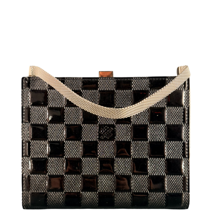 LOUIS VUITTON BLACK DAMIER VERNIS CLUTCH ANGE