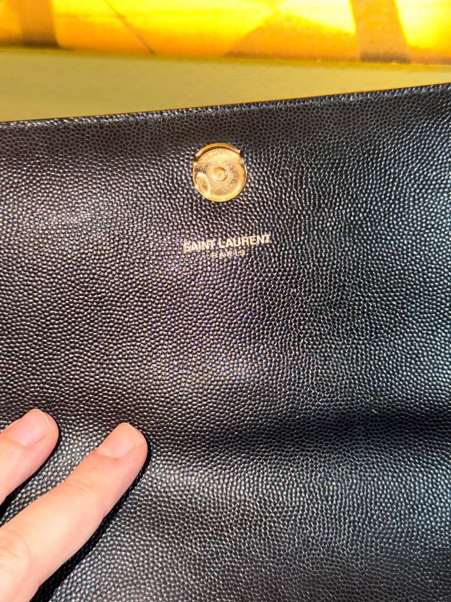 SAINT LAURENT BLACK MEDIUM KATE CROSSBODY BAG