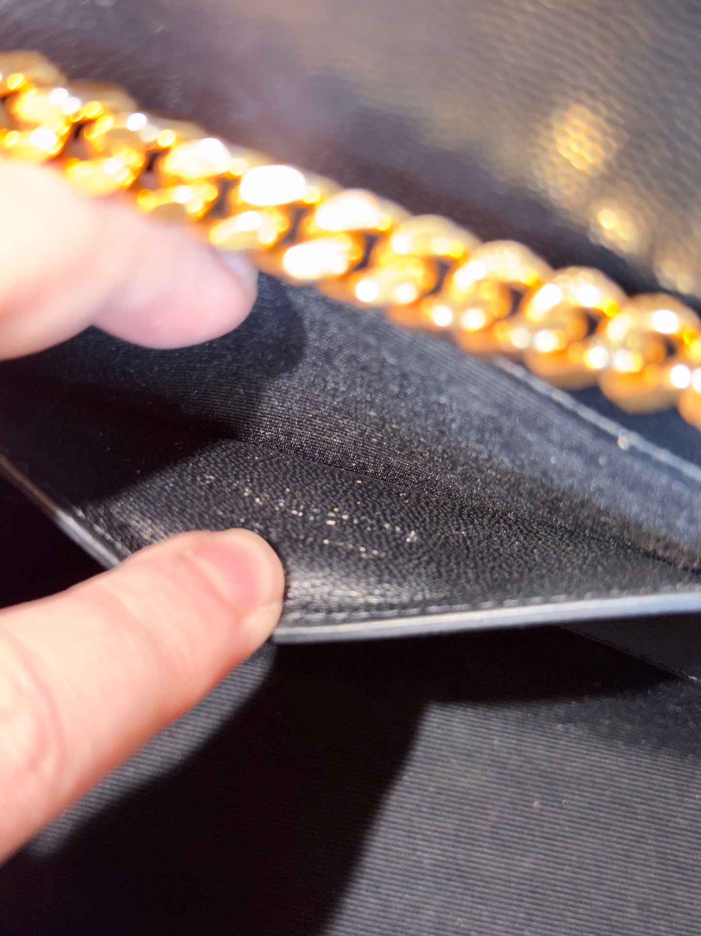 SAINT LAURENT BLACK MEDIUM KATE CROSSBODY BAG