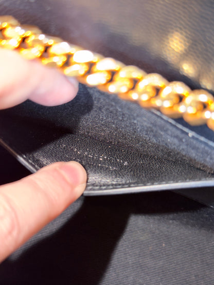 SAINT LAURENT BLACK MEDIUM KATE CROSSBODY BAG