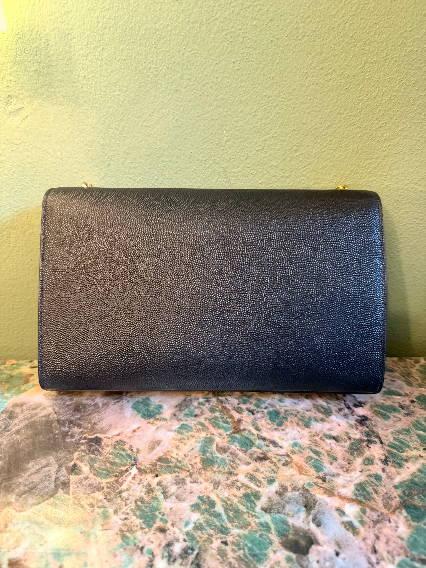 SAINT LAURENT BLACK MEDIUM KATE CROSSBODY BAG