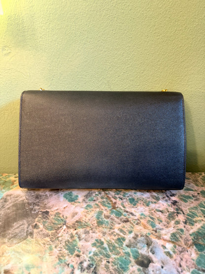 SAINT LAURENT BLACK MEDIUM KATE CROSSBODY BAG