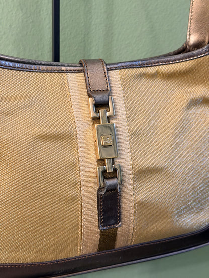 GUCCI BY TOM FORD SMALL GOLD JACKIE SHOULDER BAG