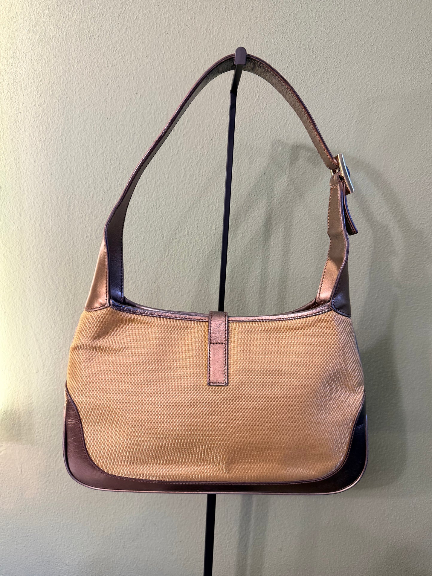 GUCCI BY TOM FORD SMALL GOLD JACKIE SHOULDER BAG