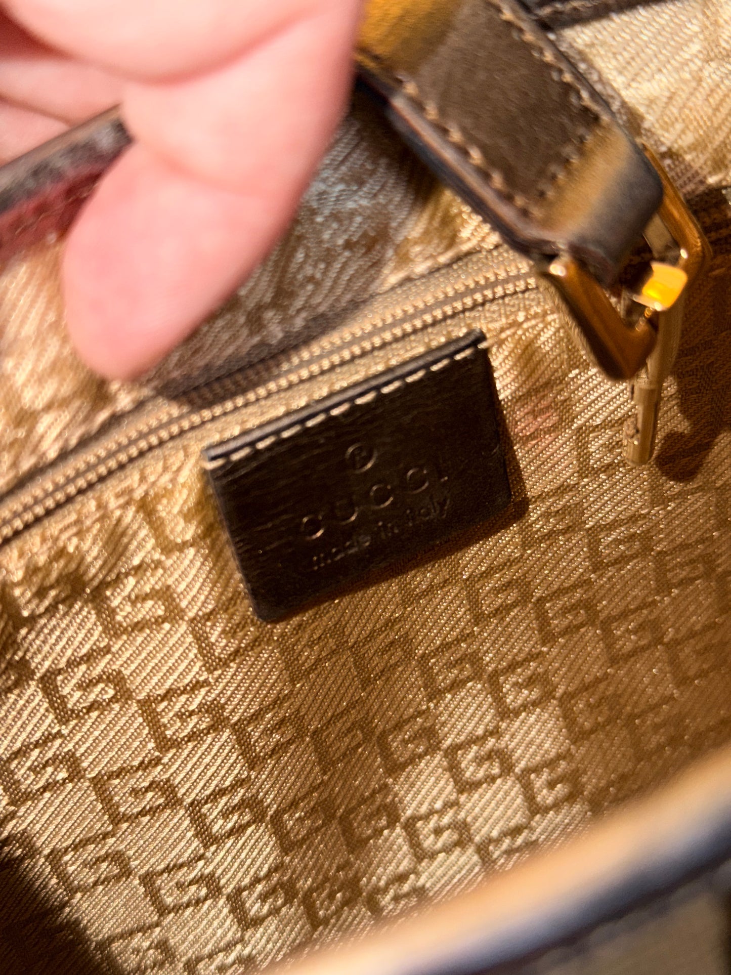 GUCCI BY TOM FORD SMALL GOLD JACKIE SHOULDER BAG