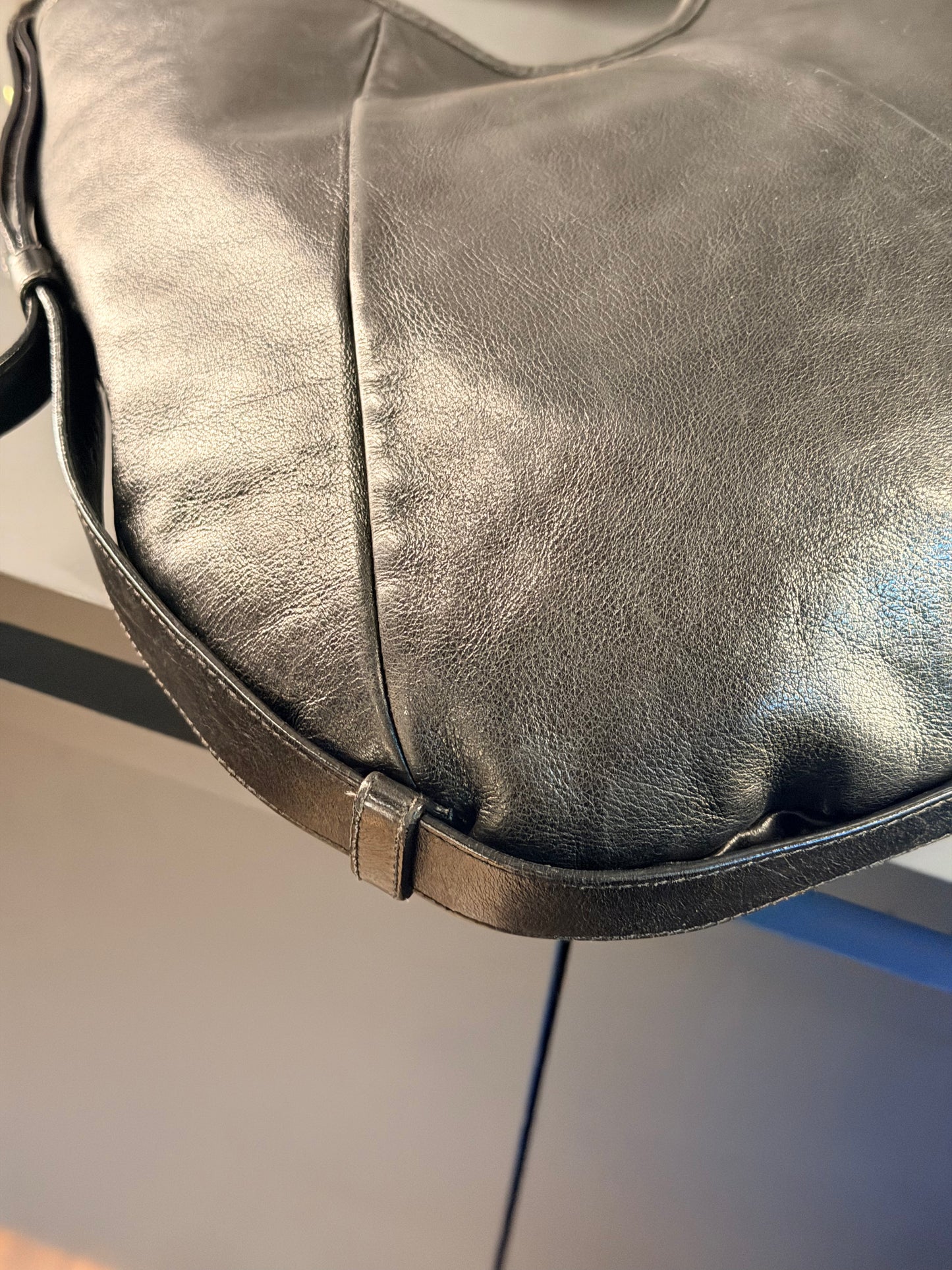 SAINT LAURENT BLACK MEDIUM MOMBASA SHOULDER BAG