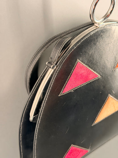 HERMÈS BLACK BOX & DOBLIS NUAGE ROND SHOULDER BAG