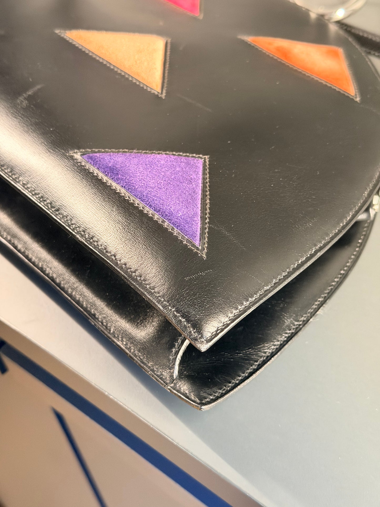 HERMÈS BLACK BOX & DOBLIS NUAGE ROND SHOULDER BAG