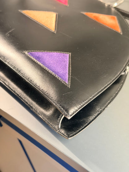 HERMÈS BLACK BOX & DOBLIS NUAGE ROND SHOULDER BAG