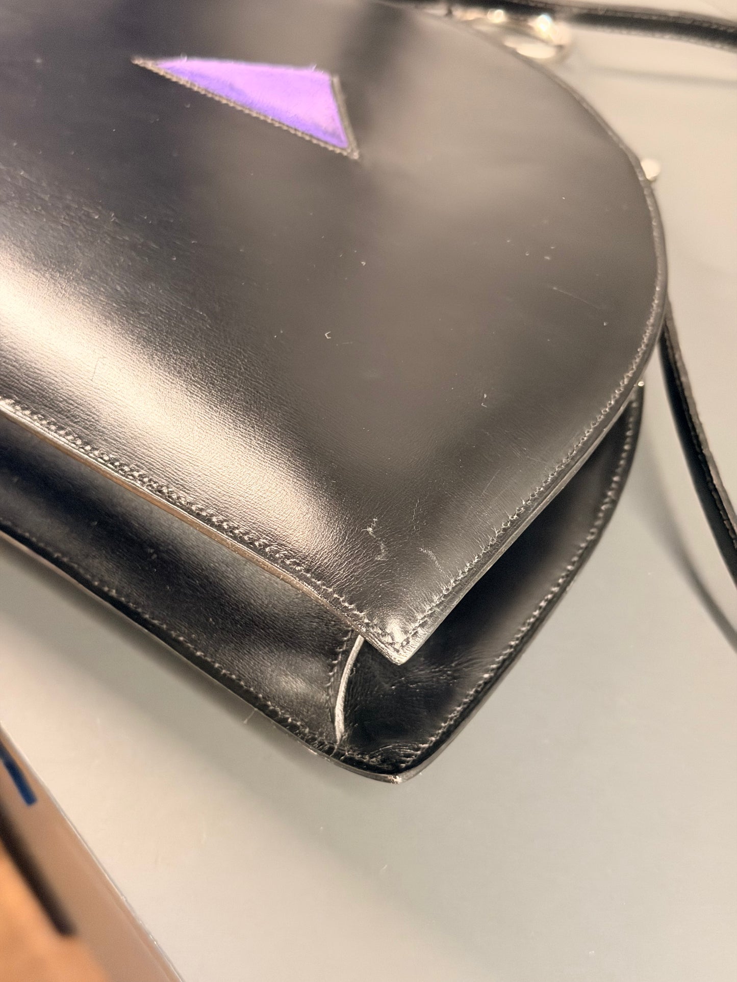 HERMÈS BLACK BOX & DOBLIS NUAGE ROND SHOULDER BAG