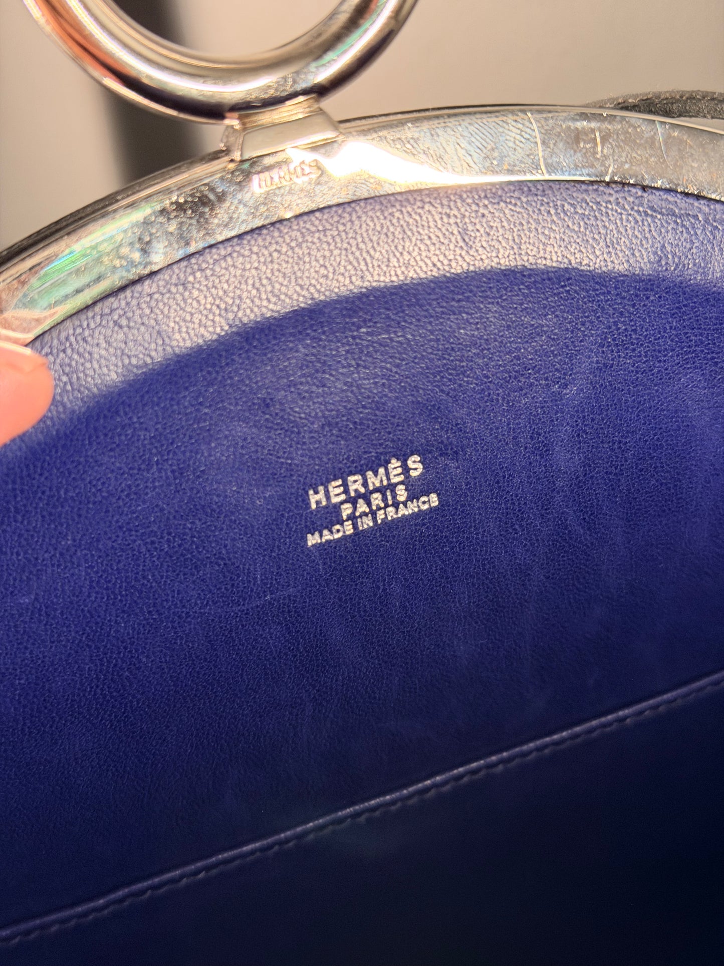 HERMÈS BLACK BOX & DOBLIS NUAGE ROND SHOULDER BAG