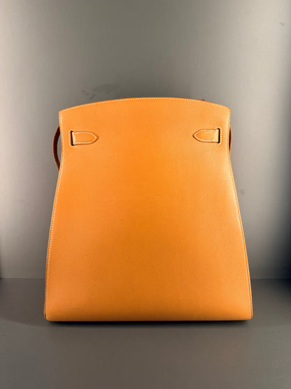 HERMÈS GOLD COURCHEVEL KELLY SPORT SHOULDER BAG