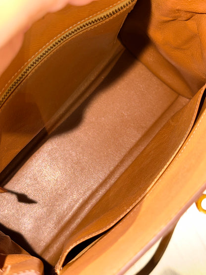 HERMÈS GOLD COURCHEVEL KELLY SPORT SHOULDER BAG