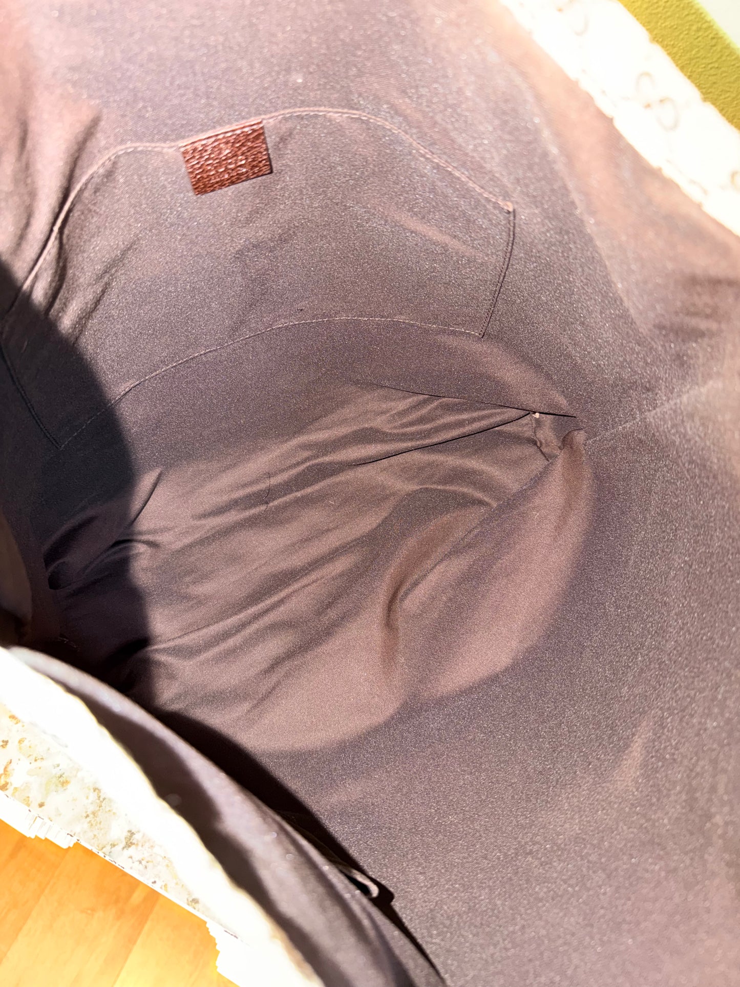 GUCCI BROWN MONOGRAM SHOPPING TOTE