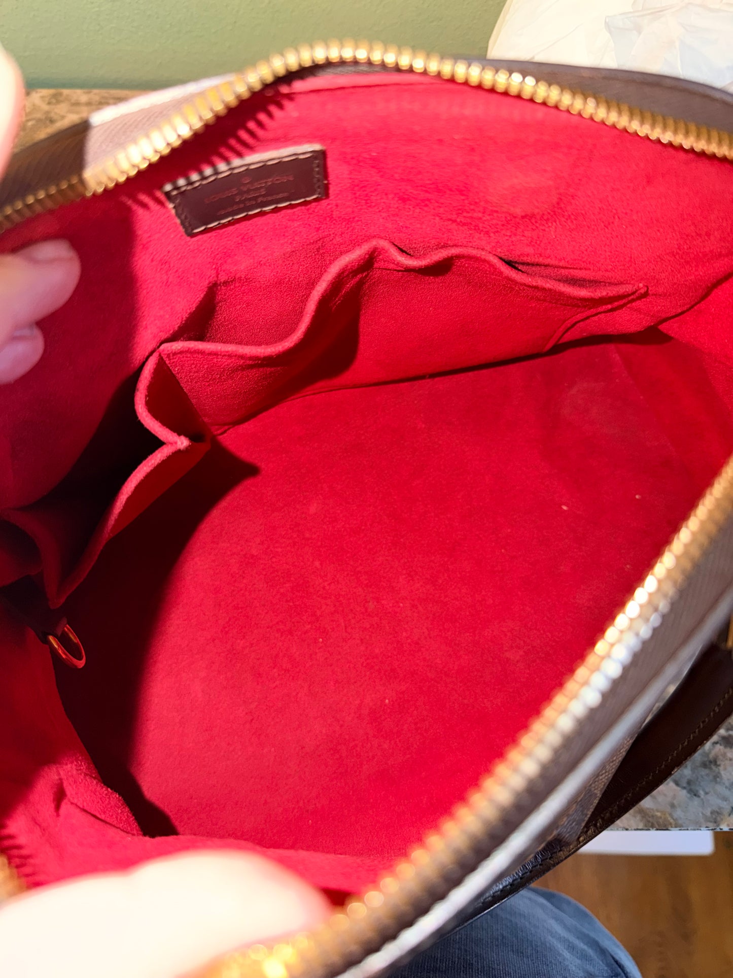 LOUIS VUITTON DAMIER EBENE TREVI PM SHOULDER BAG