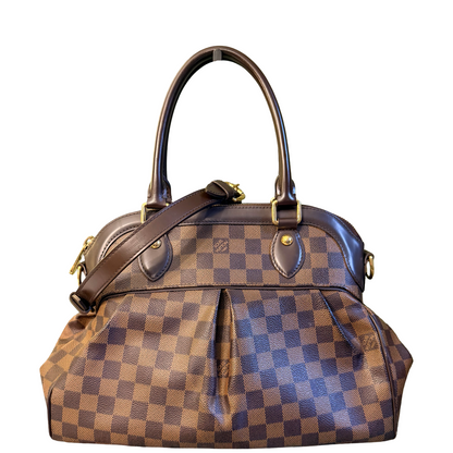 LOUIS VUITTON DAMIER EBENE TREVI PM SHOULDER BAG
