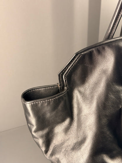MIU MIU BLACK MADRAS TWO WAY HANDBAG