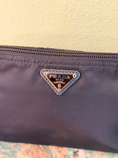 PRADA BLACK NYLON SMALL BEAUTY CASE
