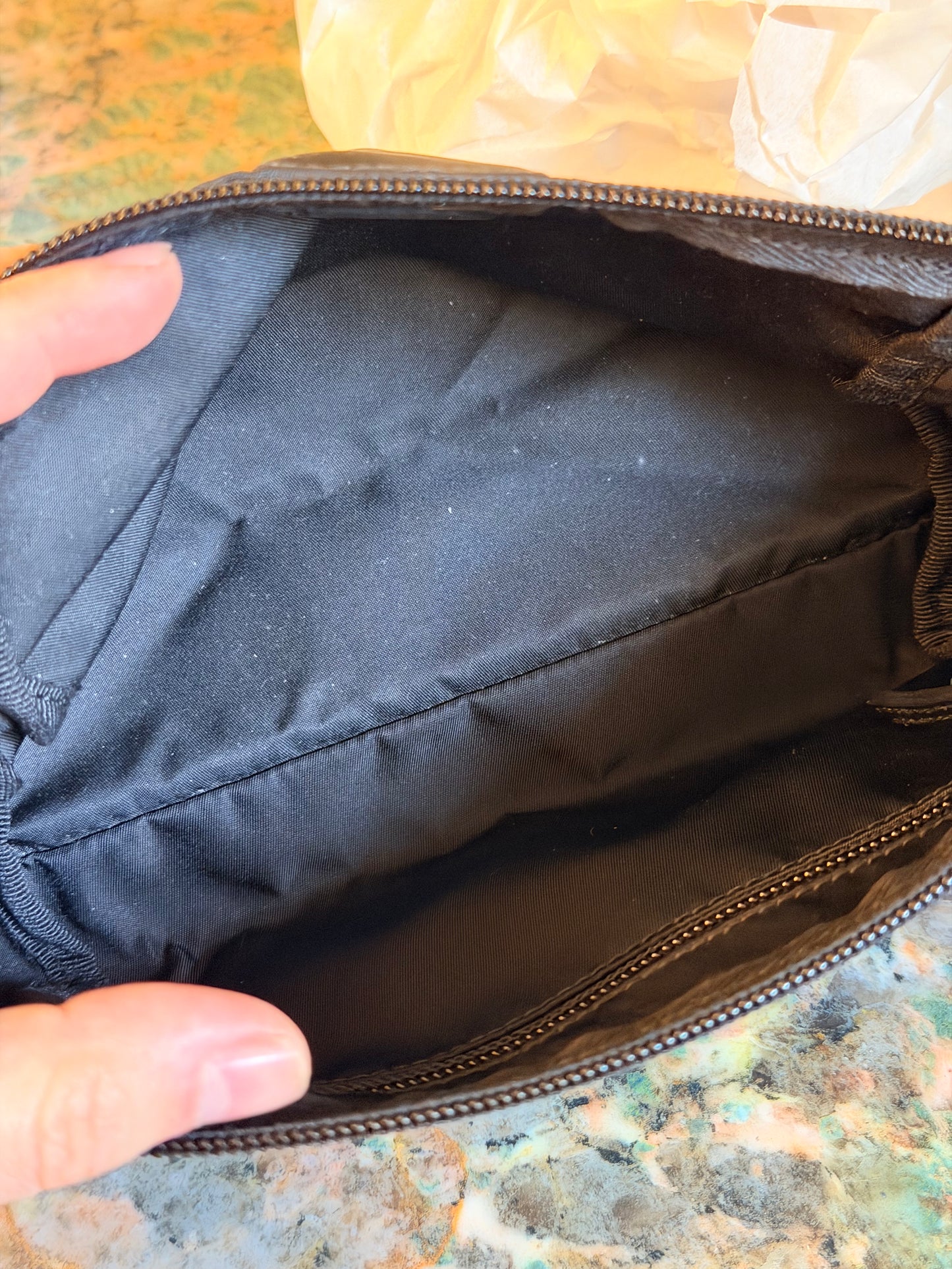 PRADA BLACK NYLON SMALL BEAUTY CASE