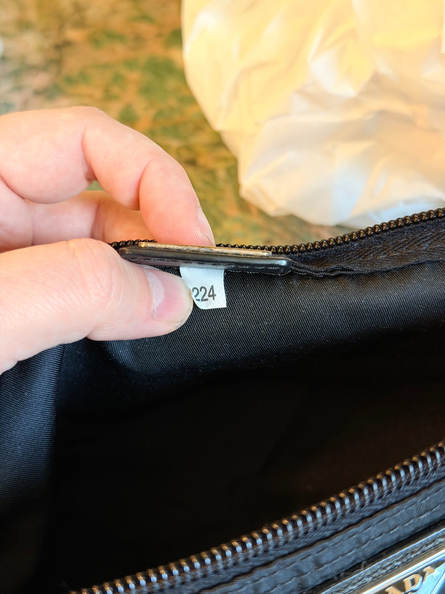 PRADA BLACK NYLON SMALL BEAUTY CASE