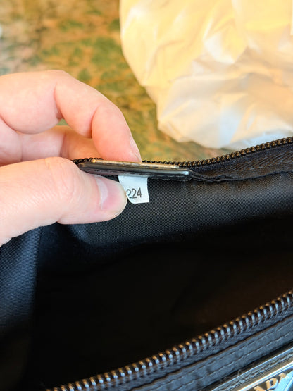 PRADA BLACK NYLON SMALL BEAUTY CASE