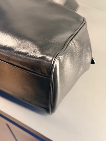 MIU MIU BLACK SOFT LUX BAULETTO HANDBAG