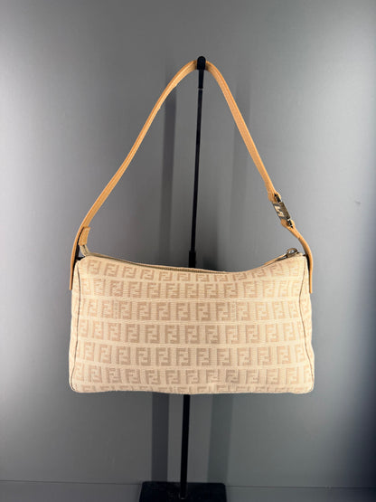 FENDI BEIGE ZUCCHINO SHOULDER BAG