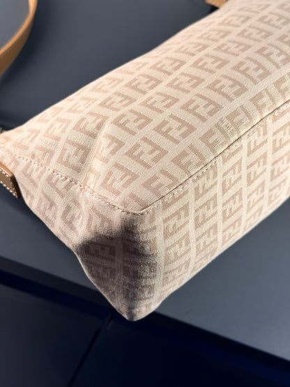 FENDI BEIGE ZUCCHINO SHOULDER BAG
