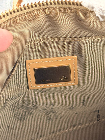 FENDI BEIGE ZUCCHINO SHOULDER BAG