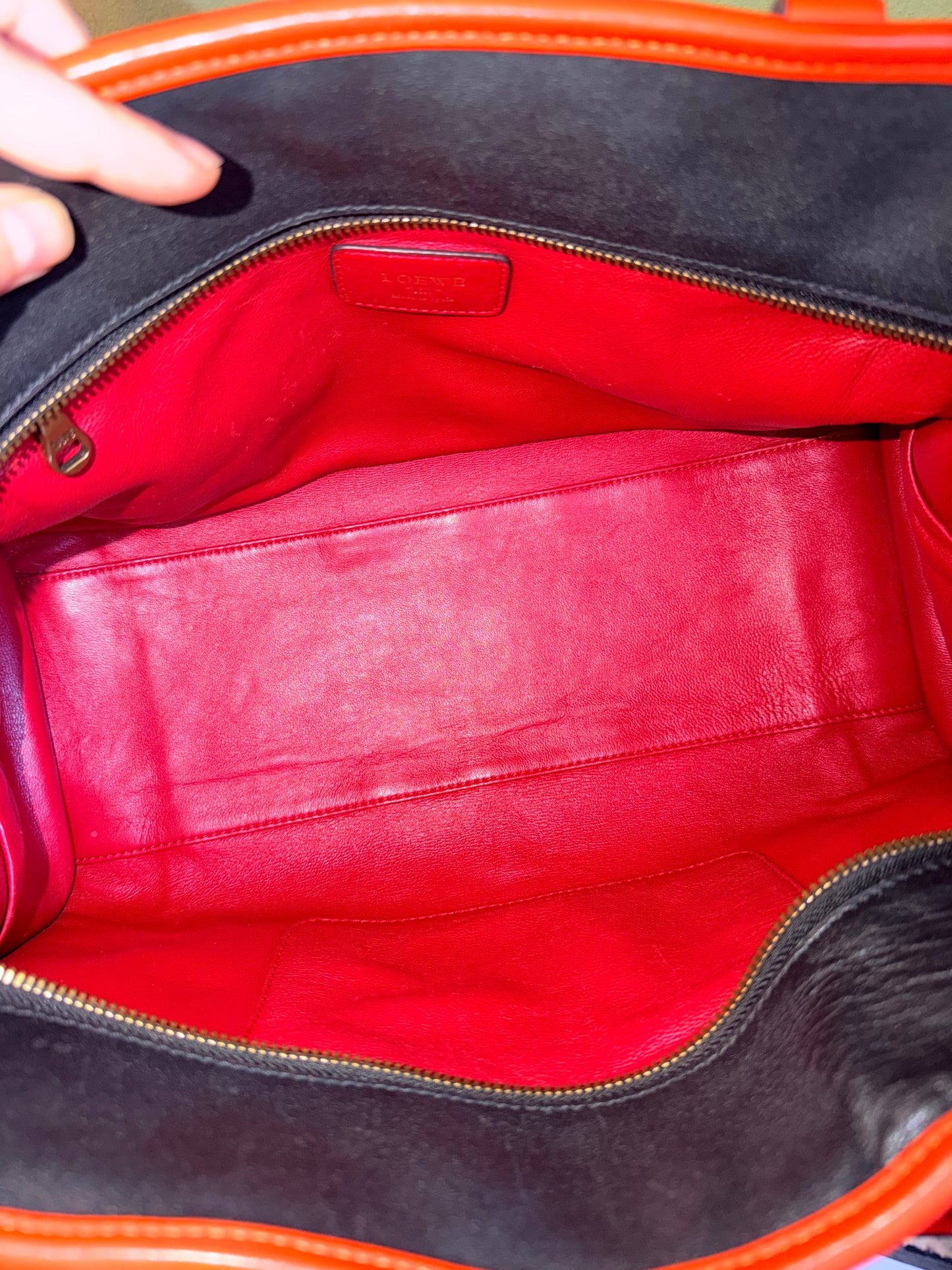 LOEWE TRI COLOR AMAZONA 36 HANDBAG