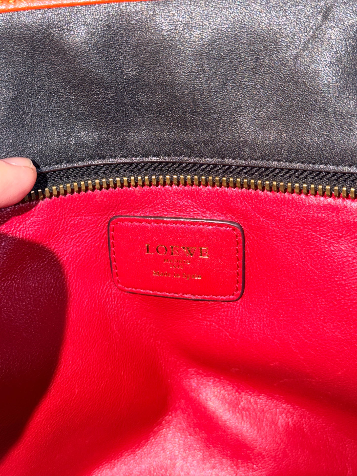 LOEWE TRI COLOR AMAZONA 36 HANDBAG