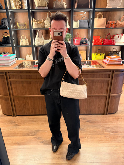 FENDI BEIGE ZUCCHINO SHOULDER BAG