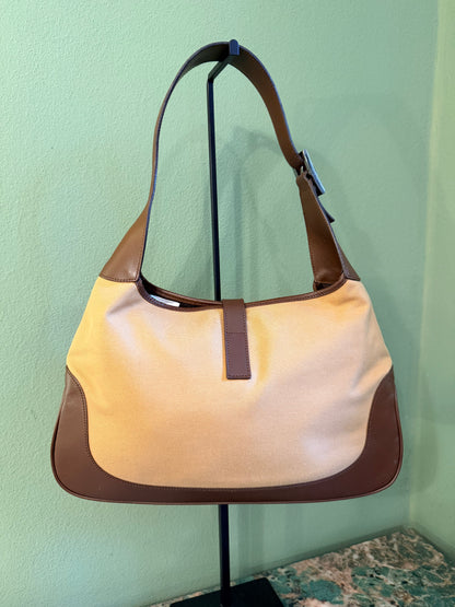 GUCCI BY TOM FORD BEIGE JACKIE SHOULDER BAG