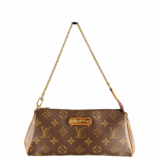LOUIS VUITTON MONOGRAM EVA CLUTCH SHOULDER BAG