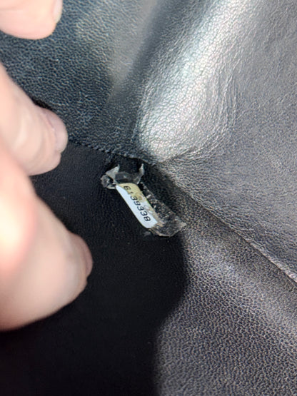 CHANEL BLACK CAVIAR SINGLE FLAP TIMELESS JUMBO SHOULDER BAG