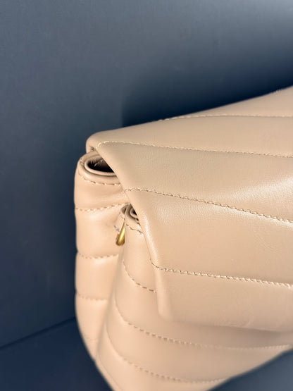 SAINT LAURENT BEIGE LOU LOU TOY CROSSBODY BAG