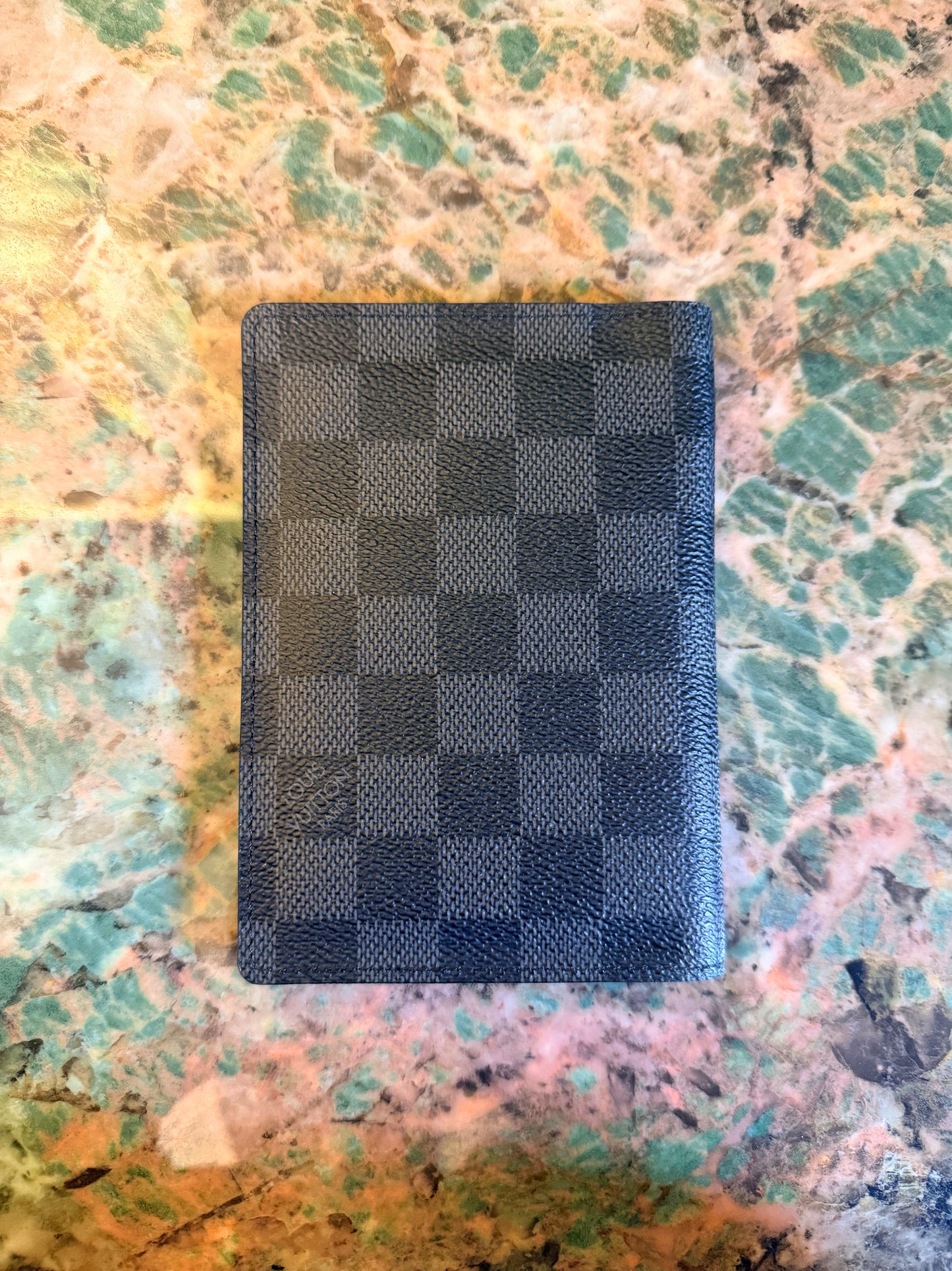 LOUIS VUITTON DAMIER GRAPHITE PASSPORT COVER