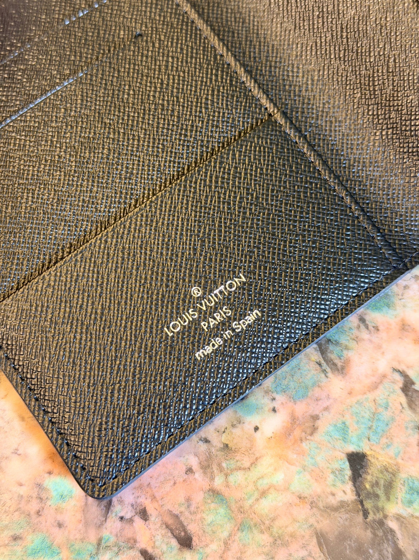 LOUIS VUITTON DAMIER GRAPHITE PASSPORT COVER