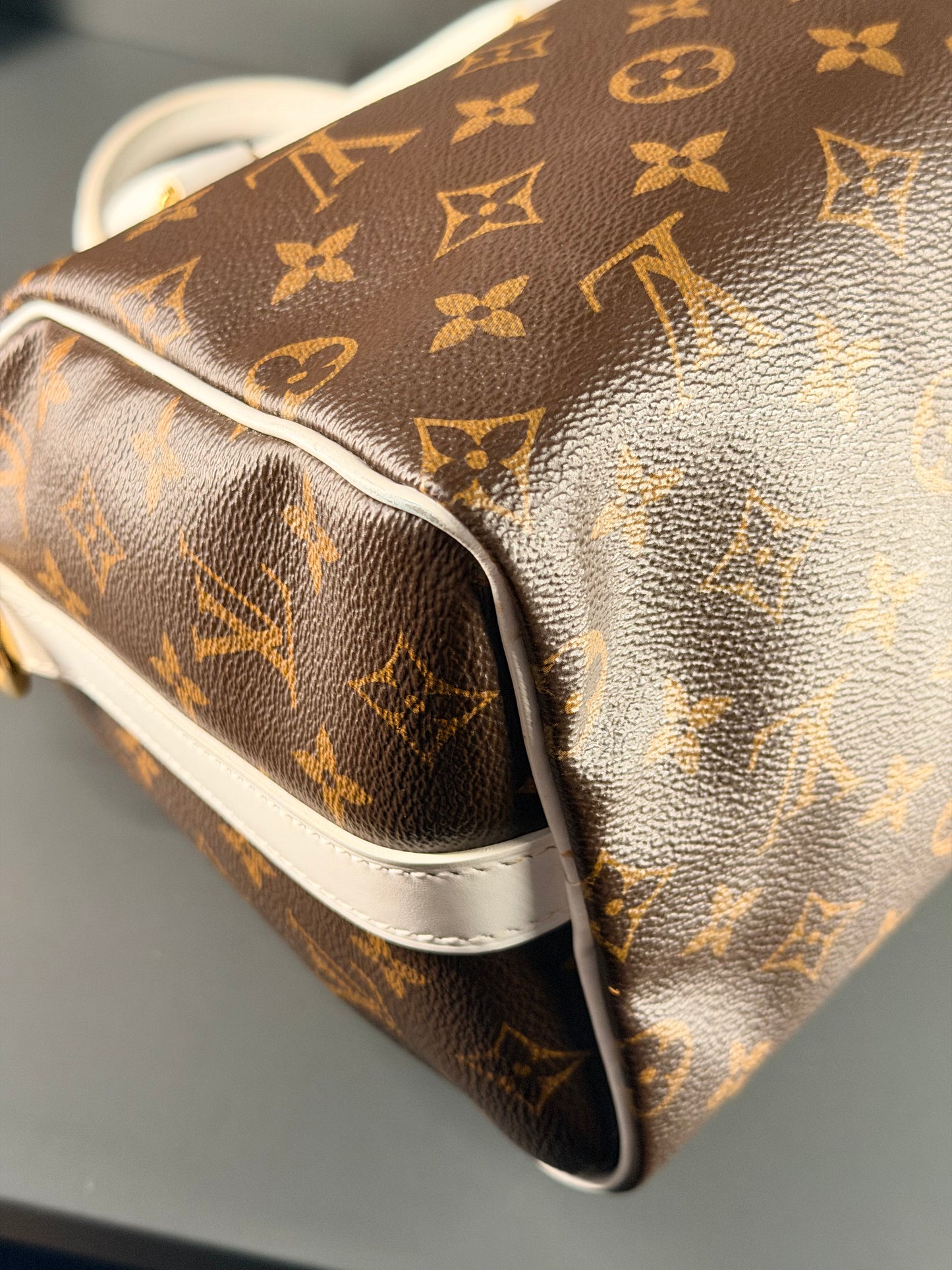 LOUIS VUITTON MONOGRAM SPEEDY 25 MATCH BOSTON BAG