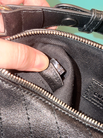 GUCCI ROUND BLACK BLONDIE SHOULDER BAG