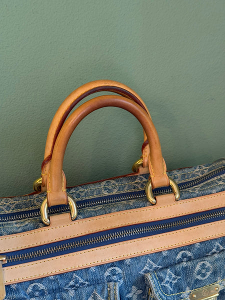 LOUIS VUITTON MONOGRAM DENIM NEO SPEEDY BOSTON BAG