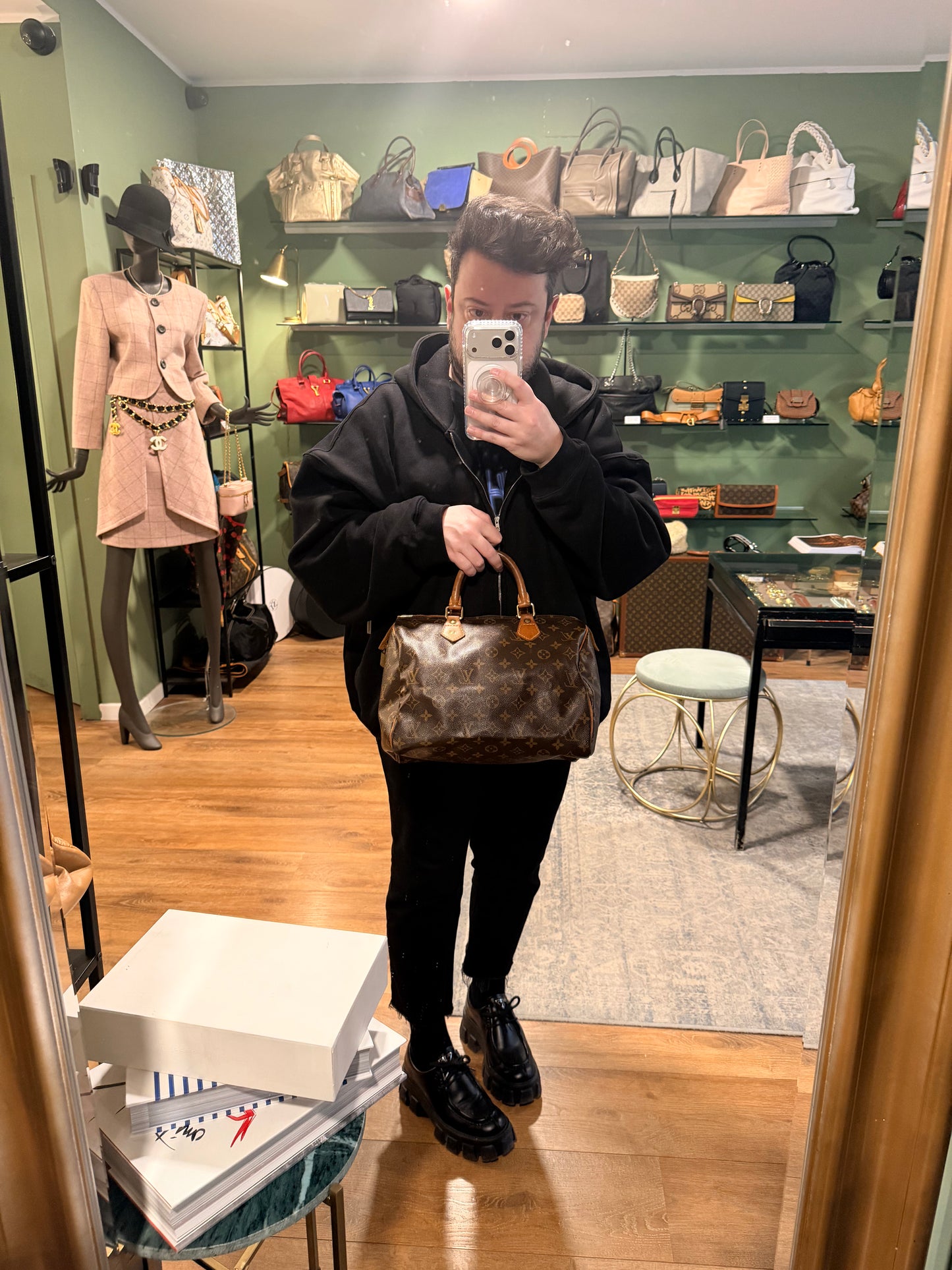 LOUIS VUITTON MONOGRAM SPEEDY 30 BOSTON BAG