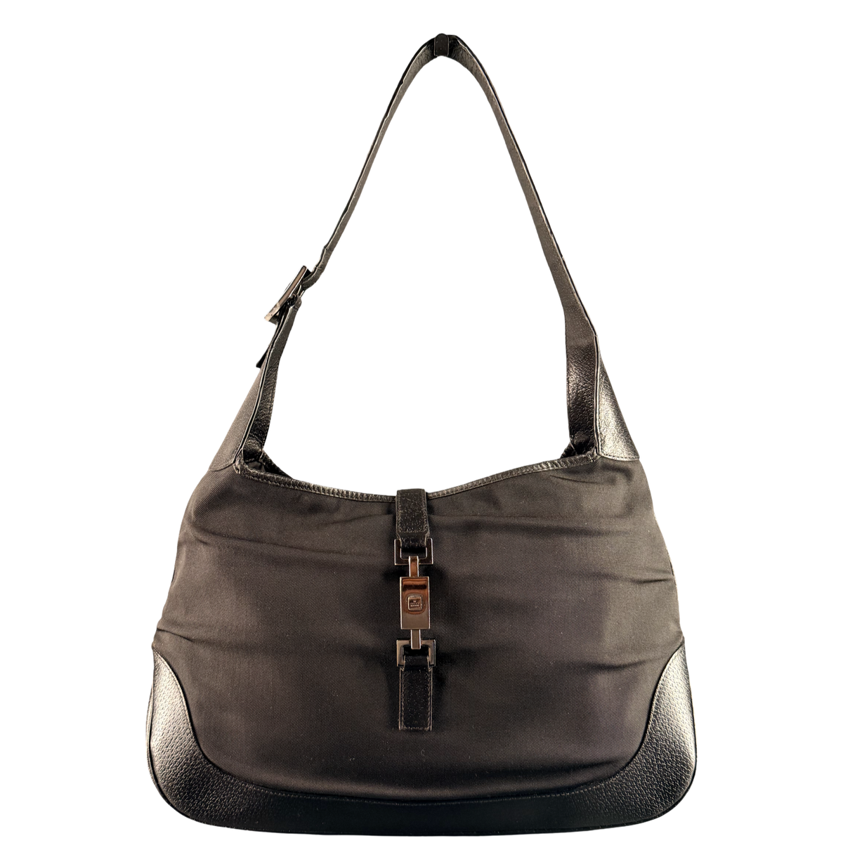 GUCCI BY TOM FORD BLACK NYLON LARGE JACKIE SHOULDER BAG
