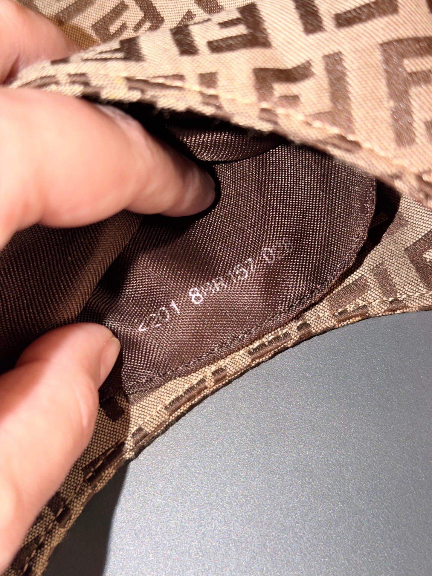 FENDI ZUCCHINO SMALL SHOULDER BAG