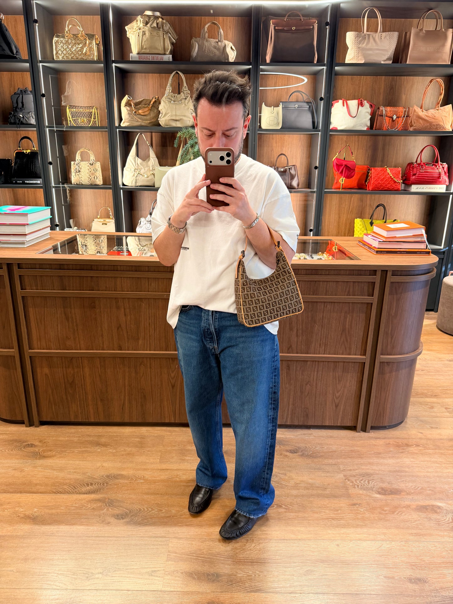 FENDI ZUCCHINO SMALL SHOULDER BAG