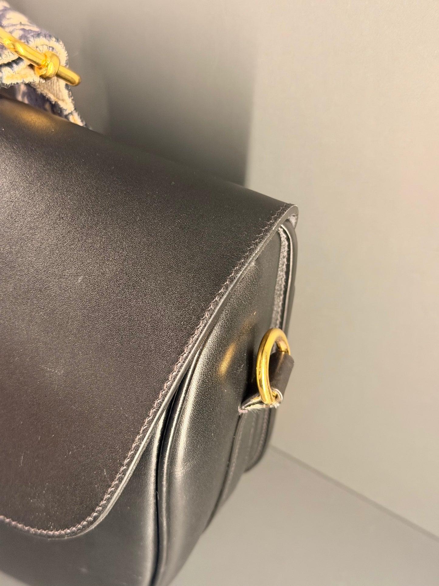 DIOR BLACK LARGE BOBBY CROSSBODY BAG