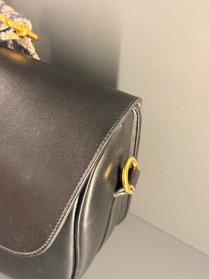 DIOR BLACK LARGE BOBBY CROSSBODY BAG