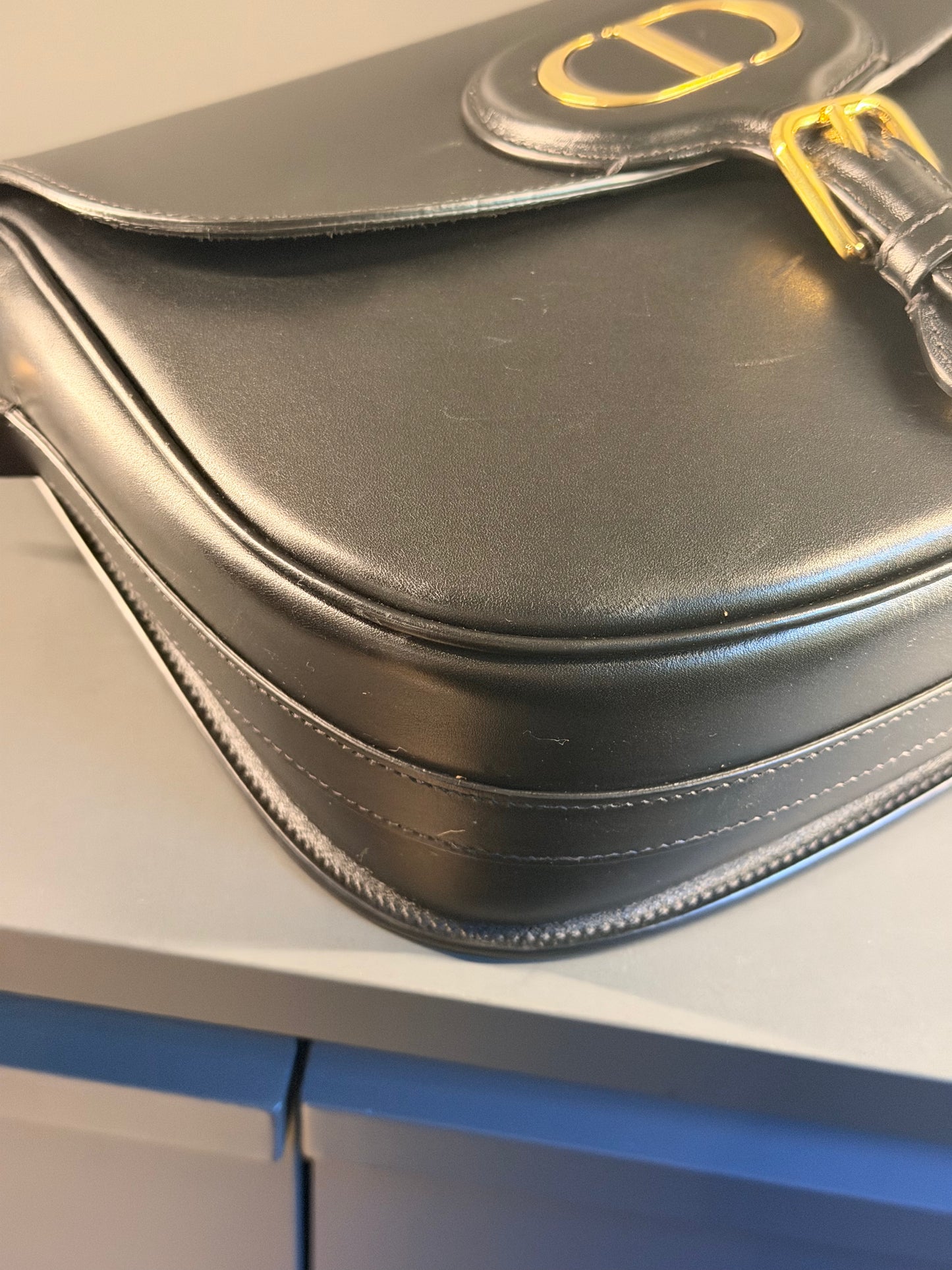 DIOR BLACK LARGE BOBBY CROSSBODY BAG