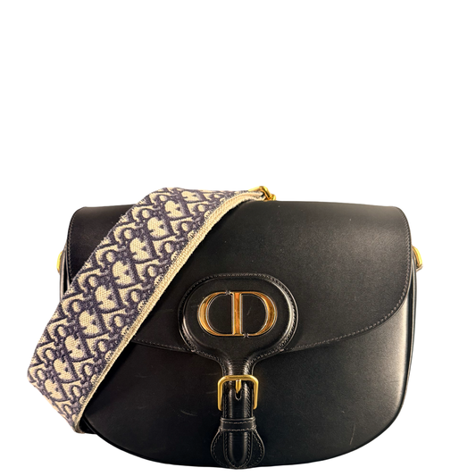 DIOR BLACK LARGE BOBBY CROSSBODY BAG